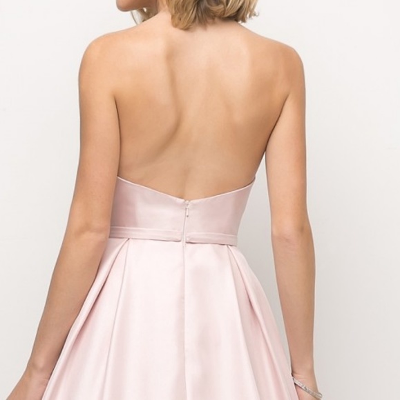 CREAM BURGUNDY PINK ROYAL BLUE EVENING DRESS - Picture 5 of 6